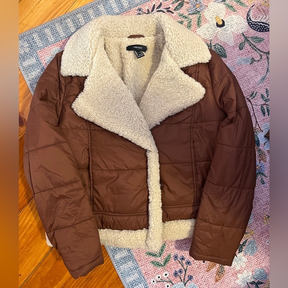 Forever 21 Jackets & Blazers - Forever 21 Puffer Jacket with Shearling Collar